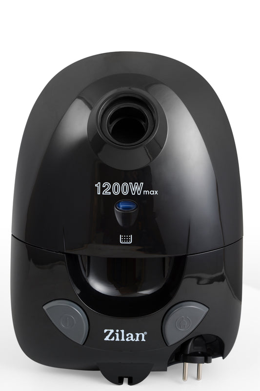 Aspirator cu sac ZILAN ZLN-8471,Negru Capacitate sac textil 2.0 l, Putere 1200W, Cordon electric retractabil 5 m