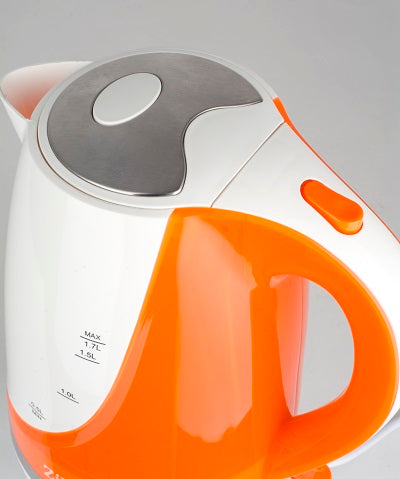 Cana electrica ZILAN ZLN-1303, Capacitate 1.7L, 1850-2200W, Baza rotativa,Portocaliu