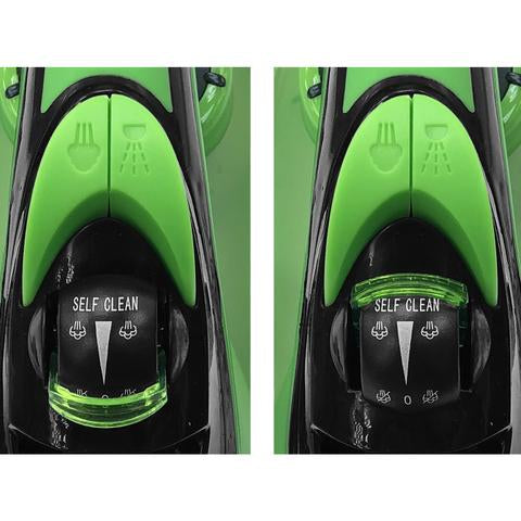 Fier de calcat talpa ceramica ZILAN ZLN-2189, Verde, Putere 2200W, calcare cu aburi si uscata, functie autocuratare
