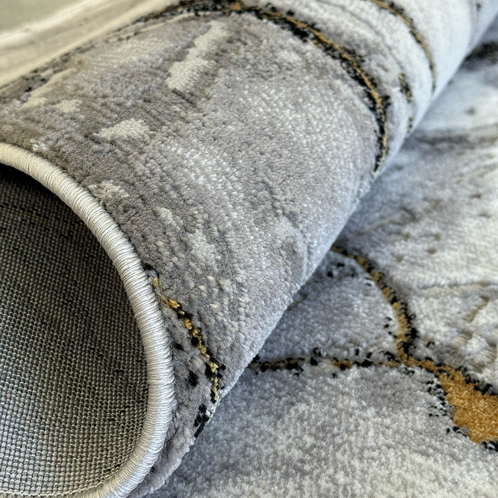 Covor Marmara Cairo Gri/Gold, Living, Dormitor, Modern