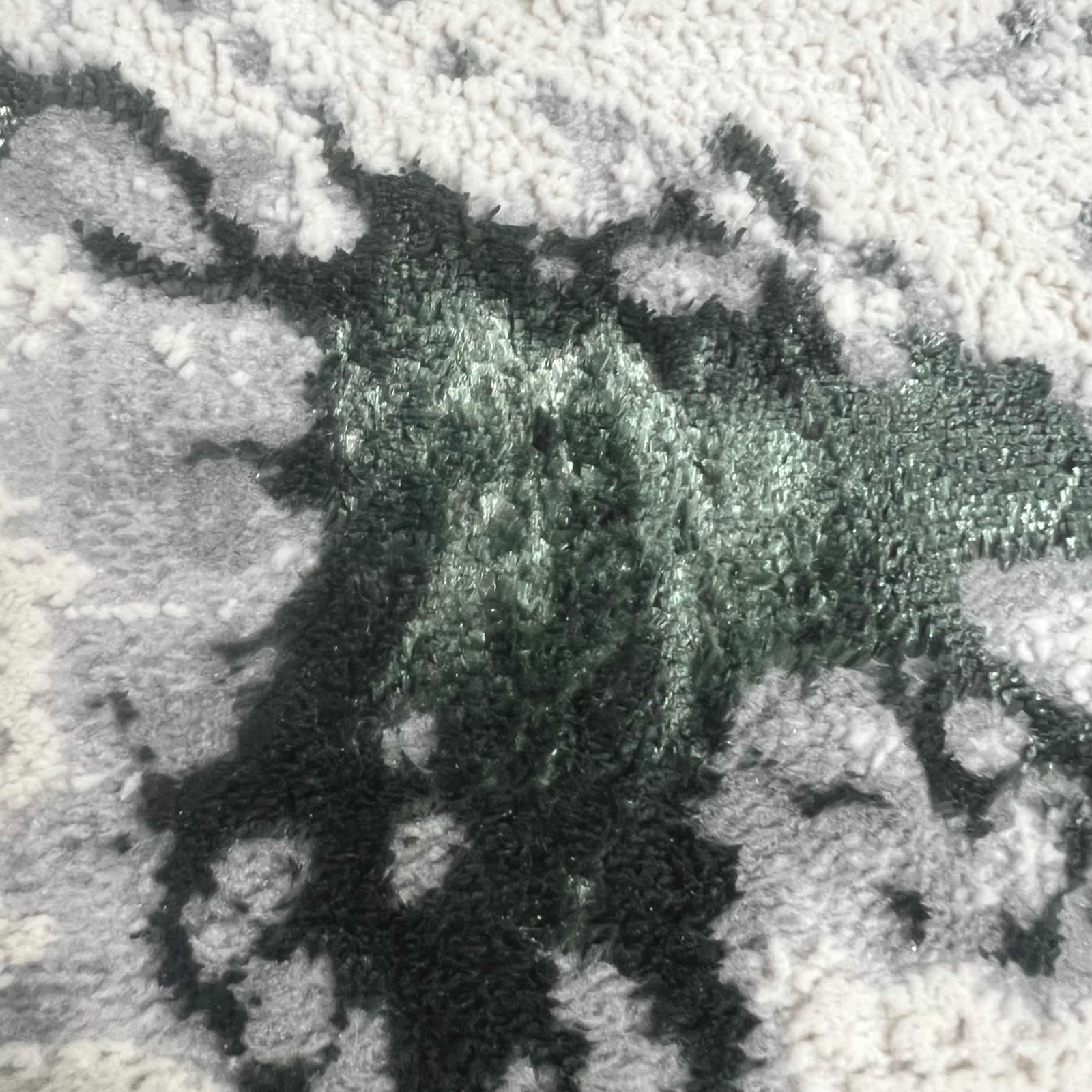 Covor Buse Fulger, Verde Smarald, Living, Dormitor, Modern