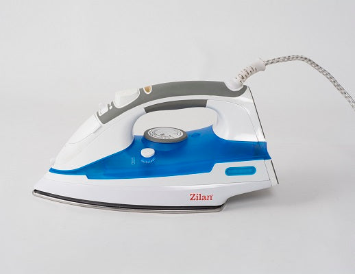 Fier de calcat cu aburi, talpa inox ZILAN ZLN-8434, 2200W, Sistem pulverizare spray, Functie anticalcar, Functie autocuratare