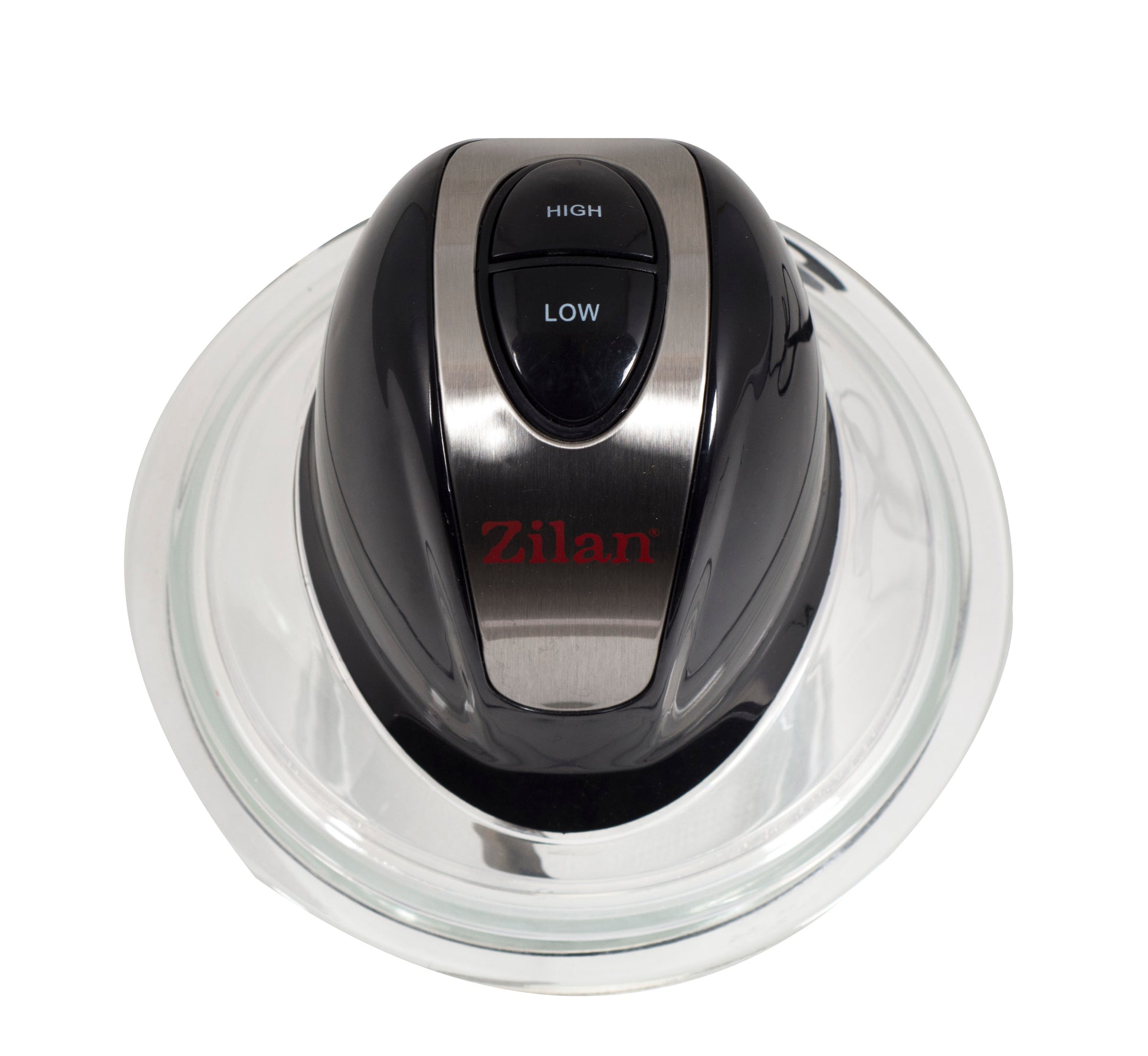 Tocator legume-fructe ZILAN ZLN-8167,Negru putere 300W, vas din sticla 1L, cutit inox, 2 trepte de viteza,