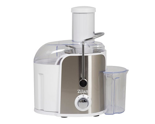 Storcator legume fructe ZILAN ZLN-7979,Alb Putere 800 W, Recipient colectare pulpa 1.6L, Pahar gradat colectare suc 0.75L, Tub de alimentare