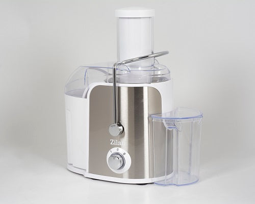 Storcator legume fructe ZILAN ZLN-7979,Alb Putere 800 W, Recipient colectare pulpa 1.6L, Pahar gradat colectare suc 0.75L, Tub de alimentare