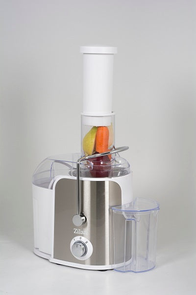 Storcator legume fructe ZILAN ZLN-7979,Alb Putere 800 W, Recipient colectare pulpa 1.6L, Pahar gradat colectare suc 0.75L, Tub de alimentare