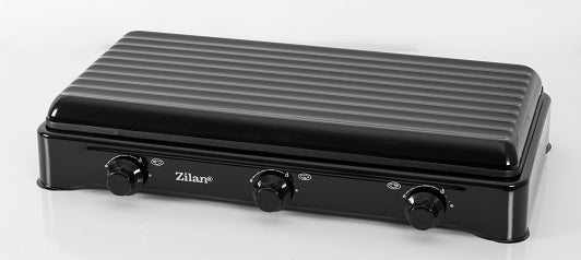 Aragaz cu 3 ochiuri ZILAN ZLN-0032,culoare negru utilizare numai GPL butelie,