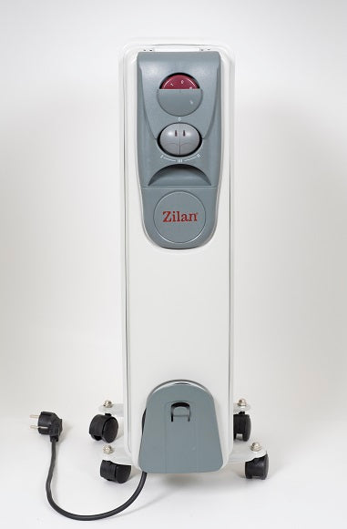 Calorifer electric ZILAN ZLN-2104, 7 elementi, Putere 1500 W, 3 trepte de putere, Termostat de siguranta, Termostat reglabil