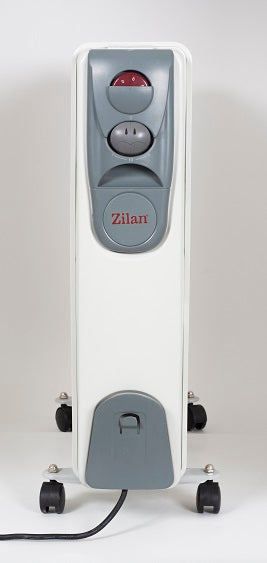 Calorifer electric ZILAN ZLN-2128, 11 elementi, Putere 2500 W, 3 trepte de putere, Termostat de siguranta, Termostat reglabil