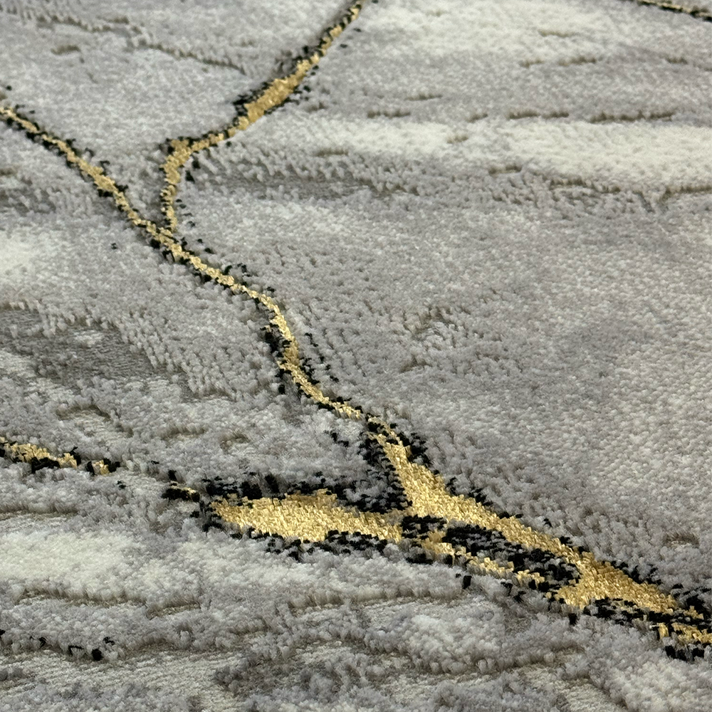 Covor Marmara Cairo Gri/Gold, Living, Dormitor, Modern