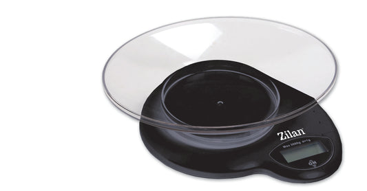 Cantar de bucatarie, Zilan ZLN-7698 Negru,3 Kg, Display LCD.
