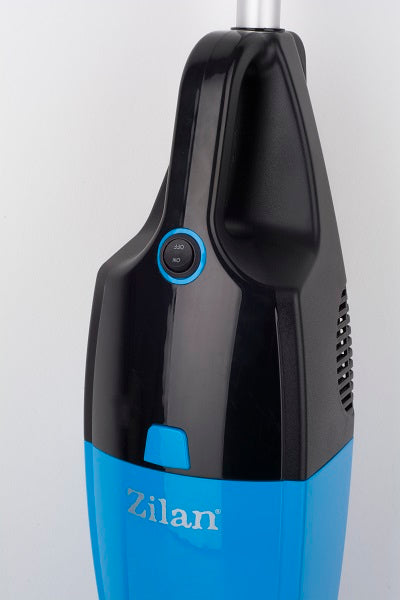 Aspirator vertical ZILAN ZLN-1235, Albastru/Negru Putere 800W, Fara sac, Recipient praf 2L,
