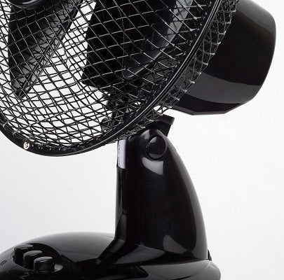 Ventilator de birou Floria ZLN-1211, Diametru 26 cm, Putere 25 W, 2 trepte de viteza, Functie oscilare