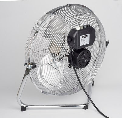Ventilator inox cu suport Zilan ZLN-2348, Putere 50 W, Diametru 36 cm, 3 trepte ventilare, Unghi de inclinare reglabil