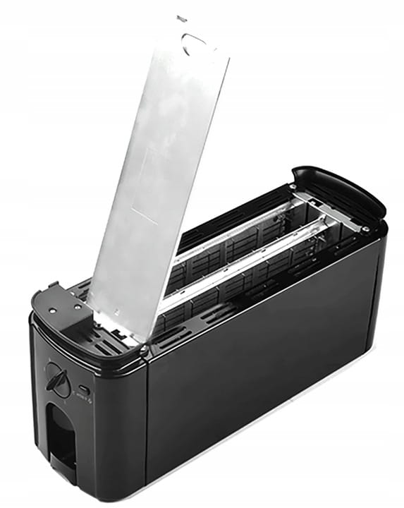 Prajitor paine dublu FLORIA ZLN-2706, Negru Putere 1300W, 2 fante, 4 felii,