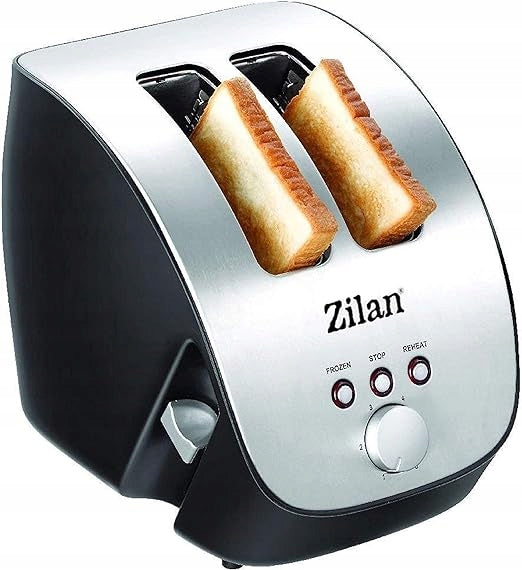 Prajitor de Paine ZILAN ZLN-2690,negru/inox 1000W, 6 nivele de rumenire