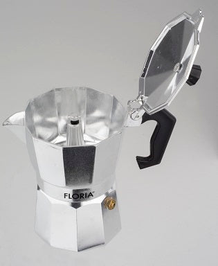 Cafetiera Espresso Floria ZLN-2492, 6 cesti, 300 ml, Ø9 cm, aluminiu, Argintiu