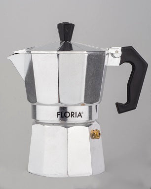 Cafetiera Espresso Floria ZLN-2492, 6 cesti, 300 ml, Ø9 cm, aluminiu, Argintiu