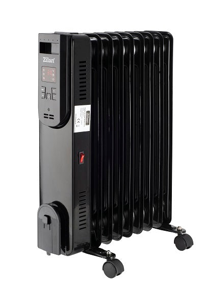 Calorifer electric ulei, Zilan ZLN-3031, 9 elementi, telecomanda, ecran LED, 2000W