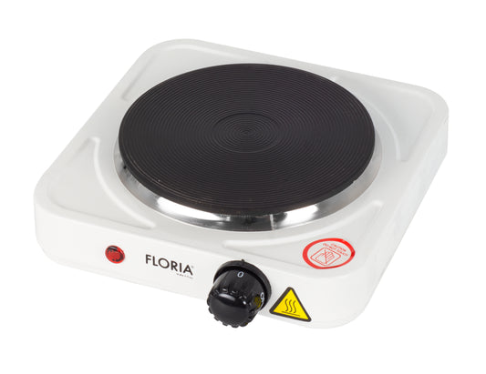Plita electrica Floria Alb ZLN-2829, 25 x 25 x 5 cm, 1 ochi, Putere 1500W