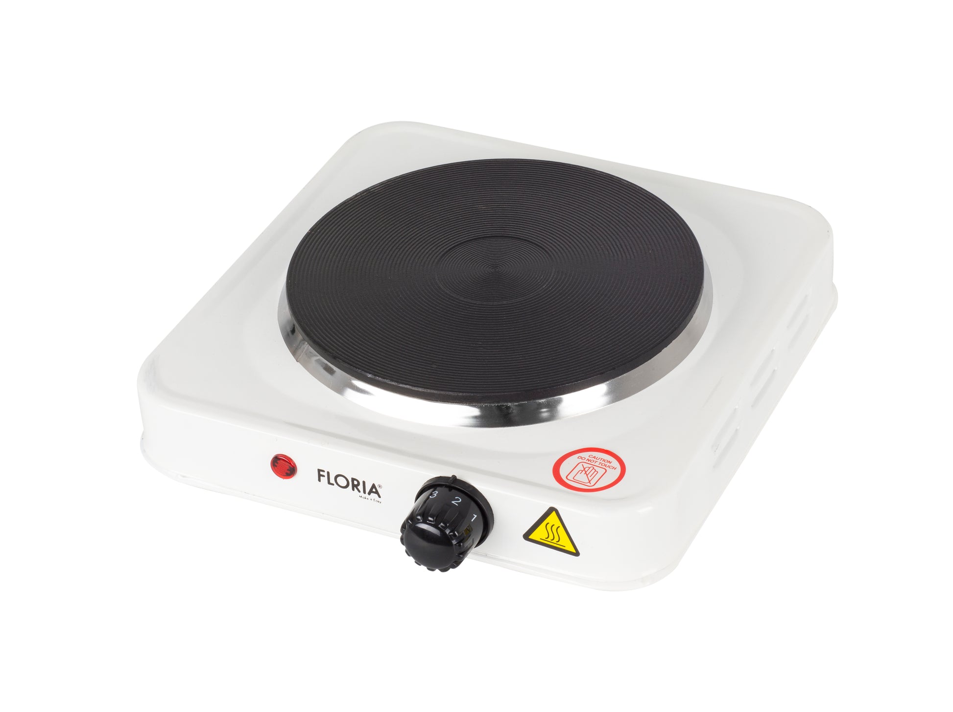 Plita electrica Floria Alb ZLN-2829, 25 x 25 x 5 cm, 1 ochi, Putere 1500W