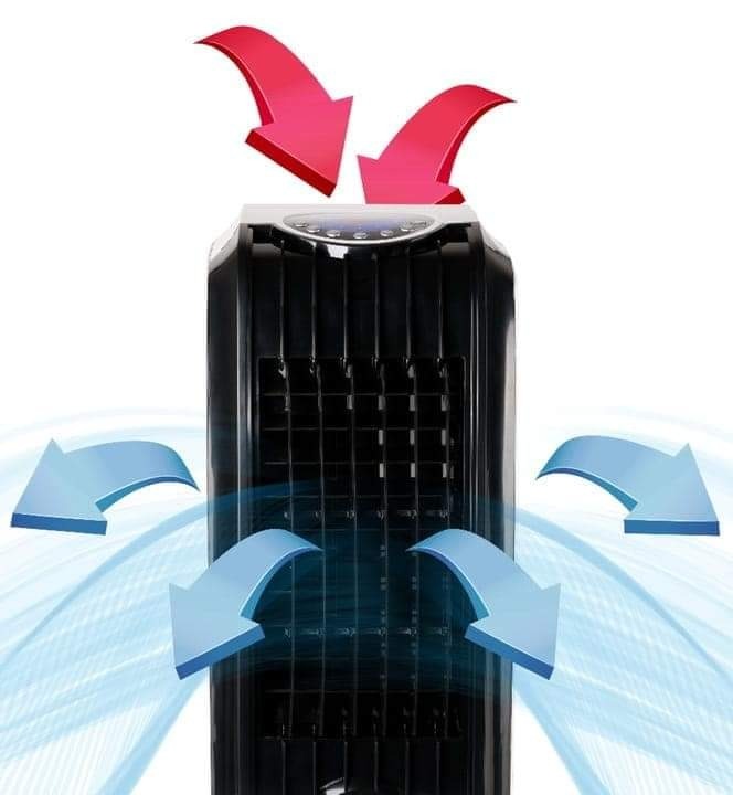 Racitor aer Zilan ZLN-3390, Putere 60W, Telecomanda, 3 viteze, Rezervor apa 4L, Timer, Umidificator si Purificator