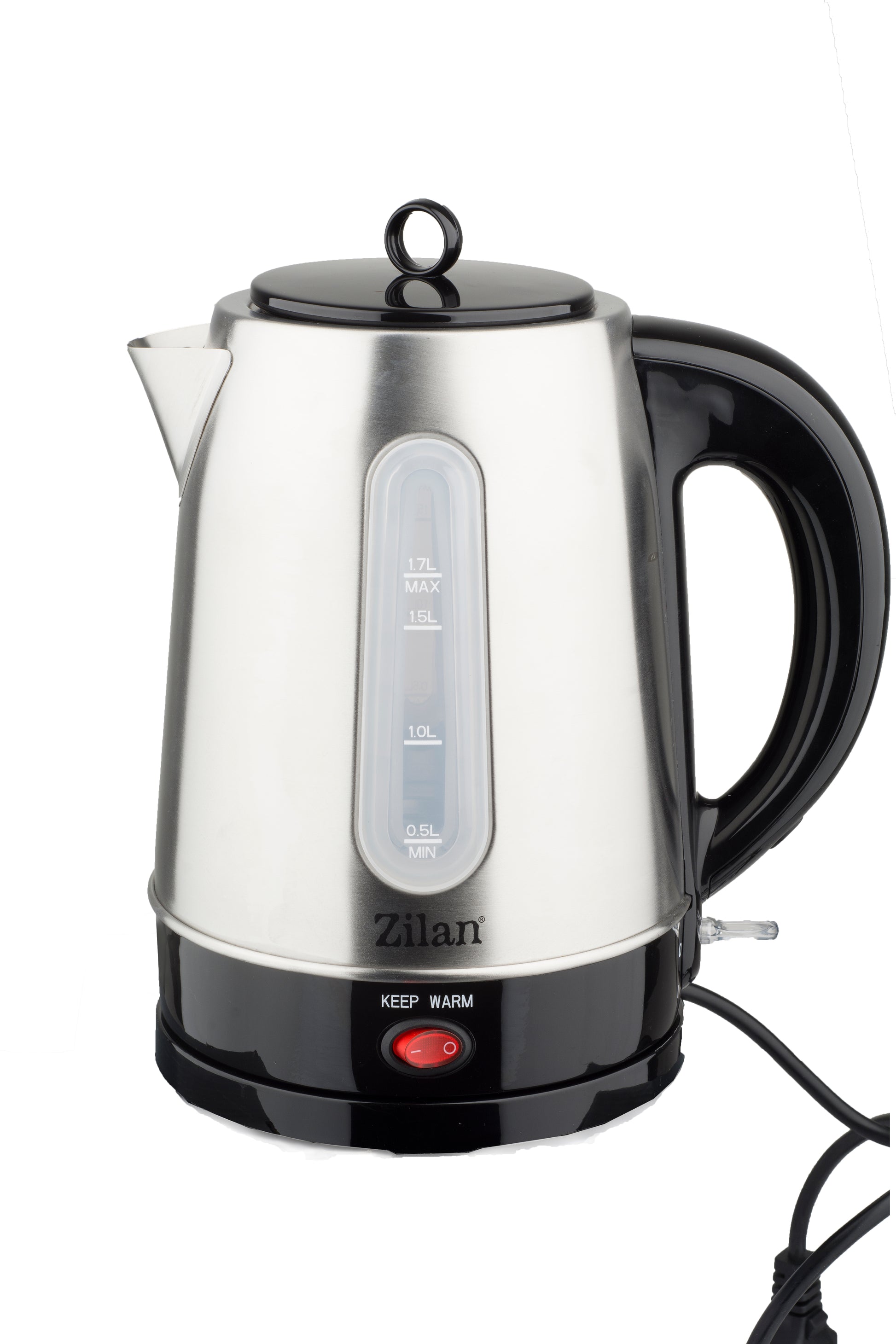 Set fierbator electric+ceainic FLORIA ZLN-3581,Inox/Negru Putere 2200W,