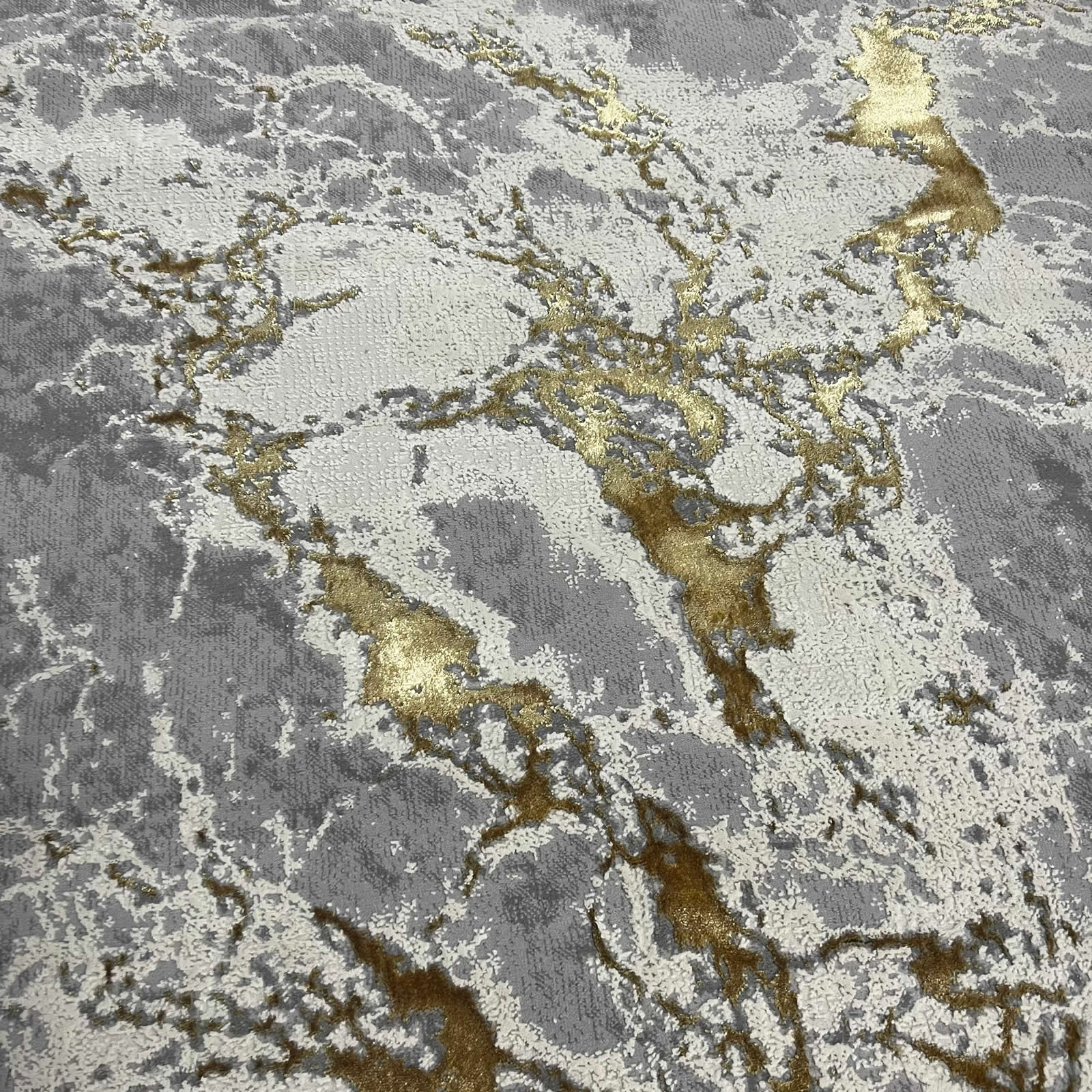 Covor Buse Fulger, Galben, Auriu  Living, Dormitor, Modern