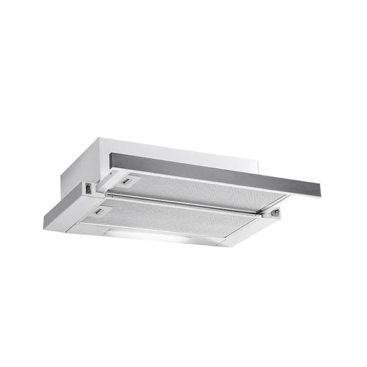 Hota incorporabila telescopica Floria ZLN-3680,60x36x20 cm, Alb Putere de absorbtie 420 m3/h, 2 motoare