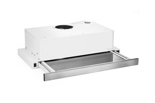 Hota incorporabila telescopica Floria ZLN-3680,60x36x20 cm, Alb Putere de absorbtie 420 m3/h, 2 motoare