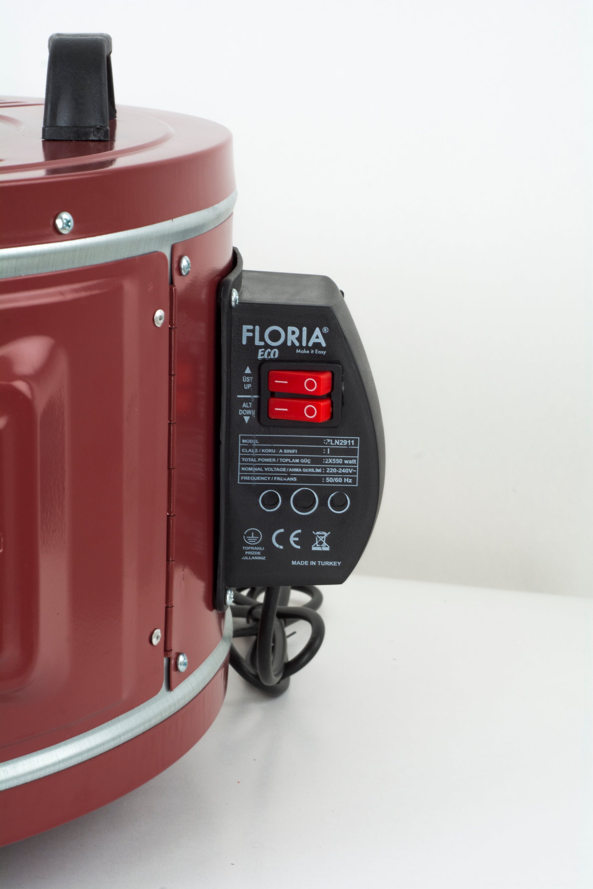 Cuptor rotund FLORIA ZLN-2911, Tava aluminiu 40cm, Putere 1100W, 40L
