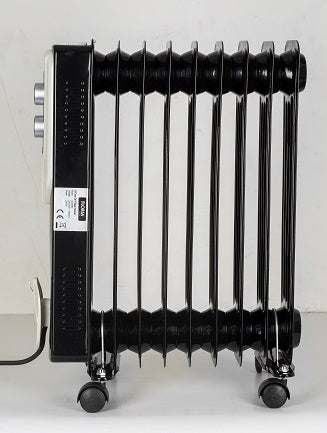 Calorifer electric Floria ZLN-3659,Negru 2000 W, 9 elementi, 3 trepte de putere, Termostat reglabil, Protectie supra-incalzire, Indicator luminos,