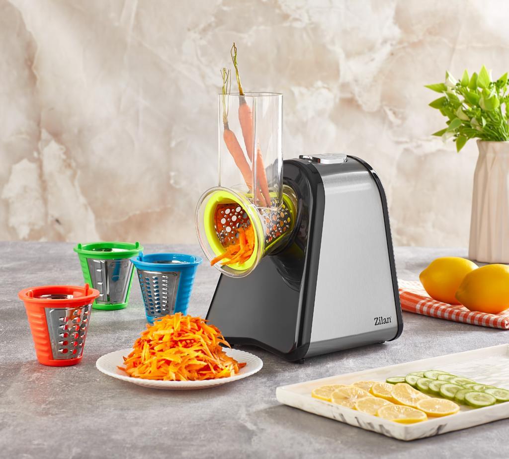 Razatoare si Feliator Zilan ZLN-0498 Fresh, Putere 200W, 4 accesorii, Inox