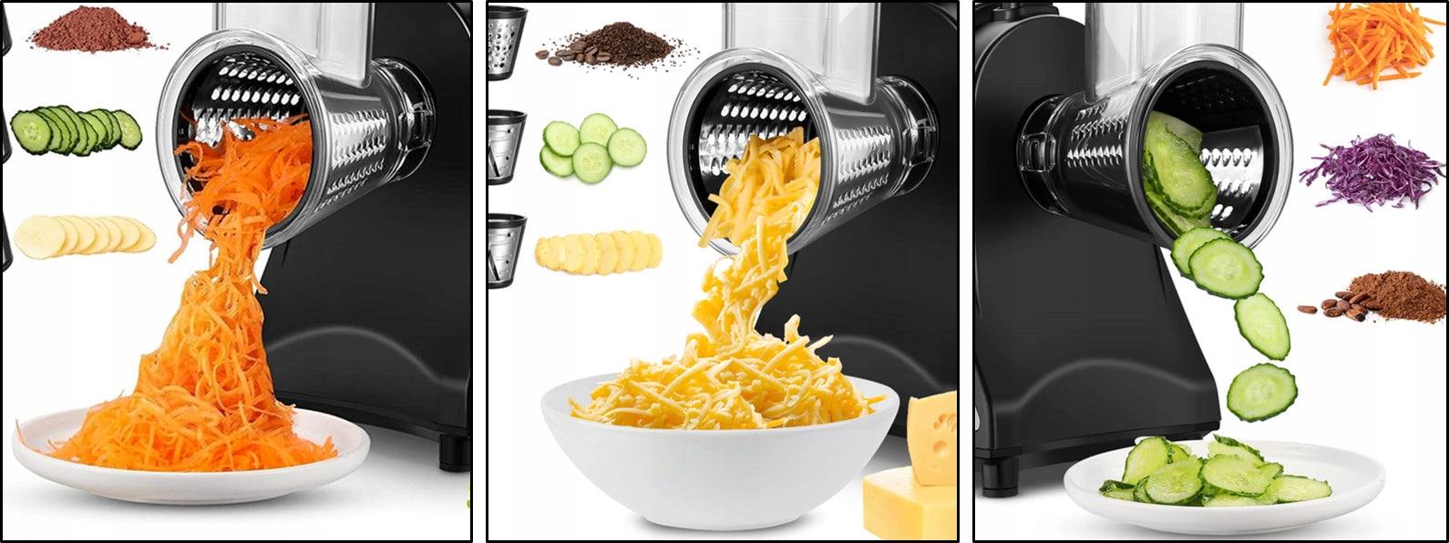 Razatoare si Feliator Zilan ZLN-0498 Fresh, Putere 200W, 4 accesorii, Inox
