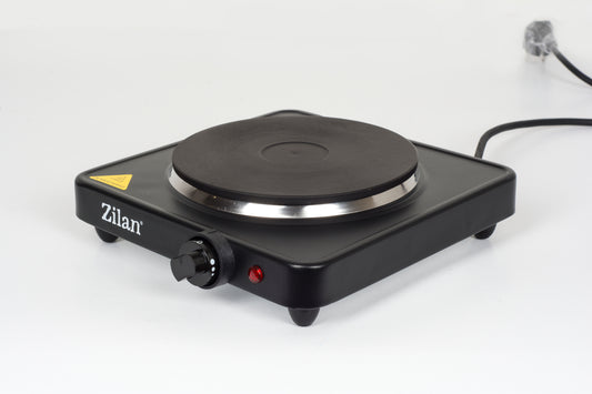 Plita electrica Zilan ZLN2174, 1500W, 1 arzator, 5 trepte de putere, 26 x 26 x 9.5 cm