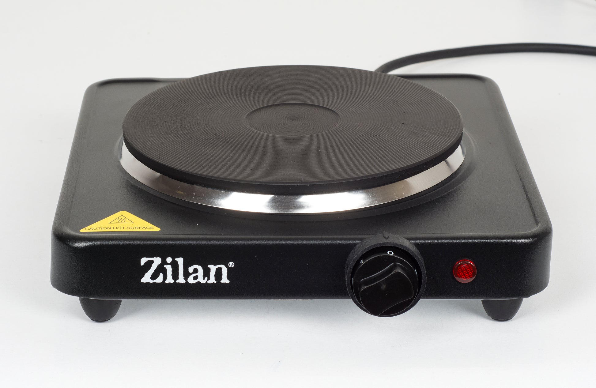 Plita electrica Zilan ZLN2174, 1500W, 1 arzator, 5 trepte de putere, 26 x 26 x 9.5 cm
