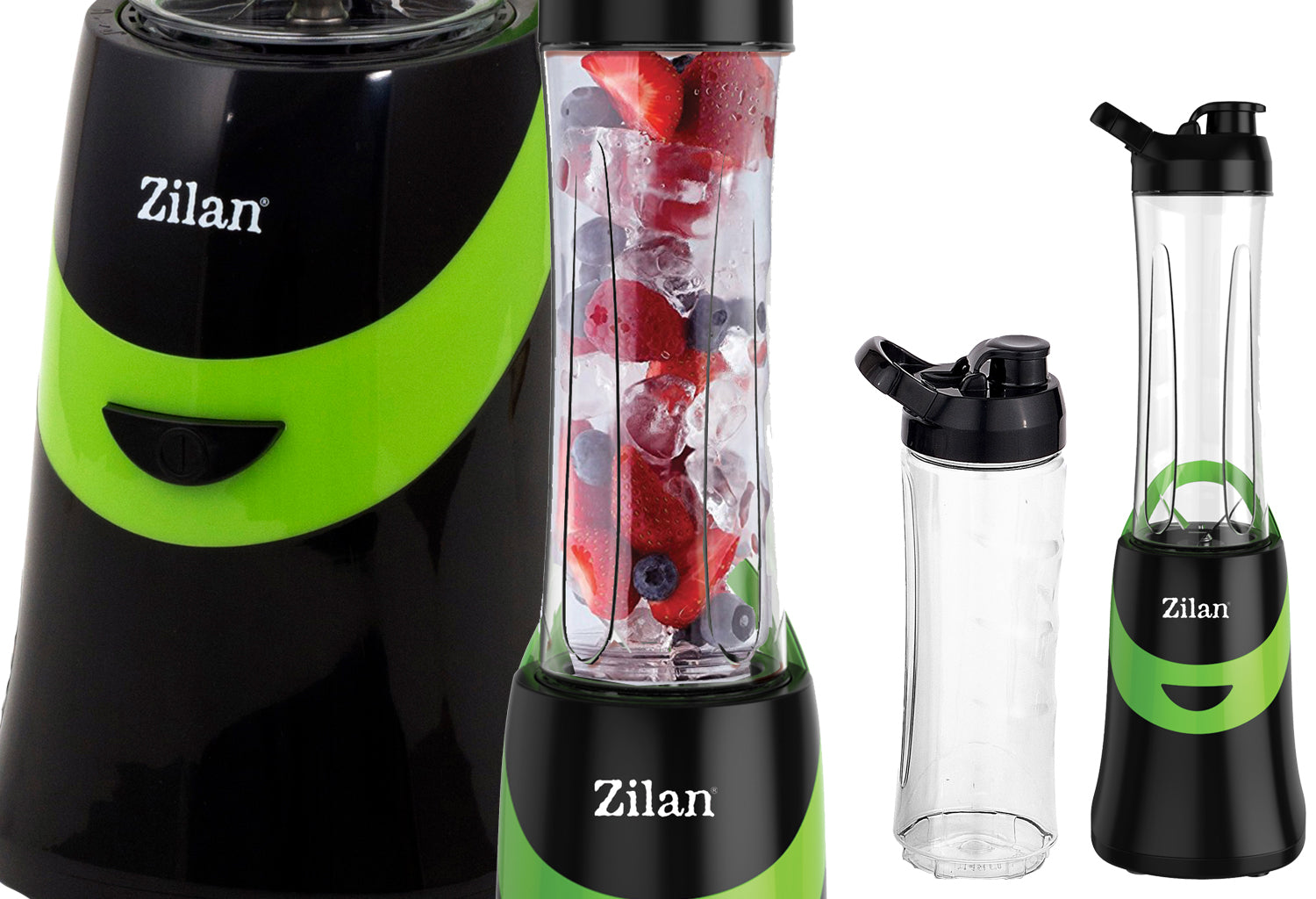 Blender Zilan ZLN0511 pentru smoothies cu recipient sport , 350 W, 600 ml