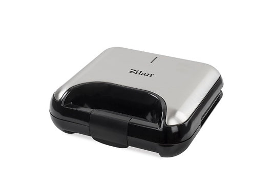 Sandwich-maker ZILAN 5 in 1 ZLN-3932, Negru/Inox 800 W, 5 tipuri de placi grill, triunghi, sandwich, waffle, nuci,