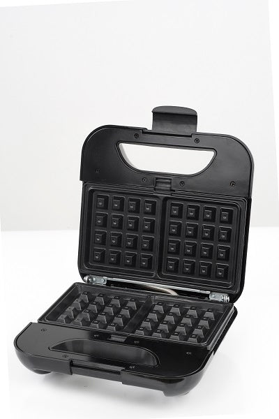 Sandwich-maker ZILAN 5 in 1 ZLN-3932, Negru/Inox 800 W, 5 tipuri de placi grill, triunghi, sandwich, waffle, nuci,