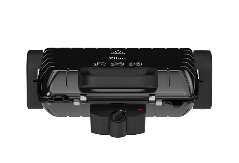 Sandwich-maker and Grill Zilan ZLN 4021, Negru/Inox1600W, Placi antiaderente,