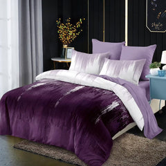 Lenjerie pat dublu, FINET, cu elastic, 6 piese,  B868