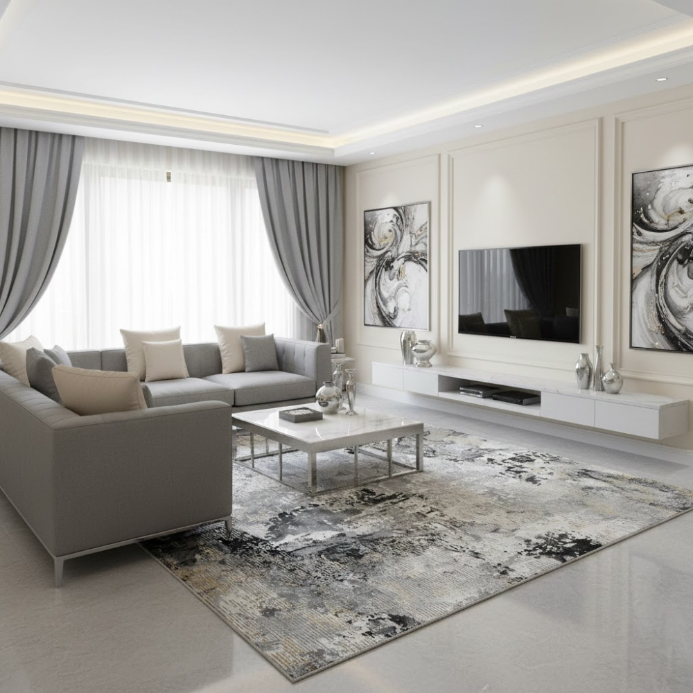 Covor Marmara Agat Grey Gold