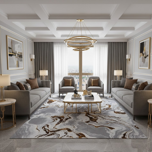 Covor Buse River,, Maro Gold, Living, Dormitor, Modern