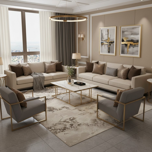 Covor Eterna Fauda Crem/Bej  Living, Dormitor, Modern