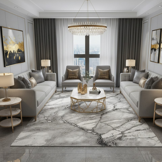 Covor Marmara Cairo Gri/Silver, Living, Dormitor, Modern