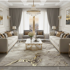 Covor Marmara Beirut Maro/Gold, Living, Dormitor, Modern