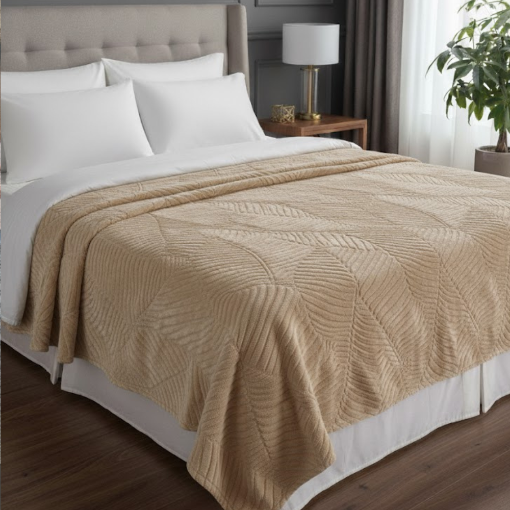 Pătură Padişah Embos 220×240 cm – 100% Poliester, – Calitate Premium, in diferite culori