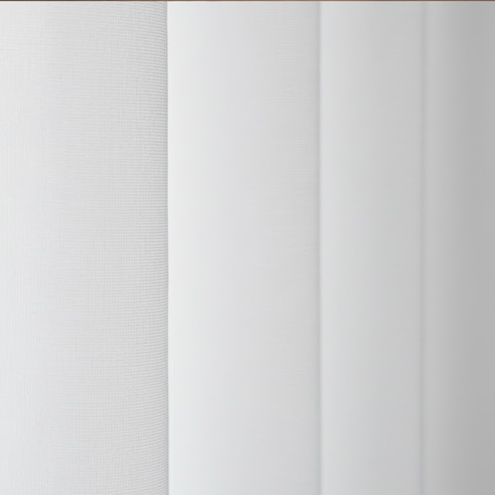 Perdea LUDA- din voal, sistem de agățare cu bare, monocrome-fără model, albă, (300x250)cm