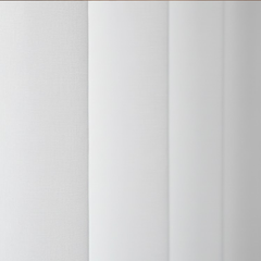 Perdea LUDA- din voal, sistem de agățare cu bare, monocrome-fără model, albă, (300x250)cm