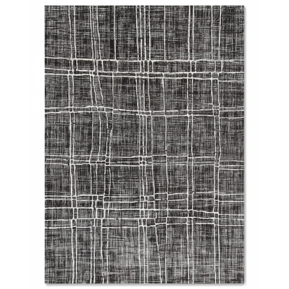 Covor MORITA, GRI/NEGRU, Living, Dormitor